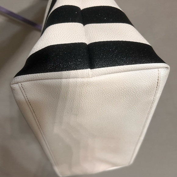 Kate Spade Black and White Striped Tote Bag - Picture 4 of 10